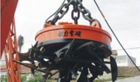 吊運廢鋼用  吊運廢鋼電磁鐵MW5高頻型系列